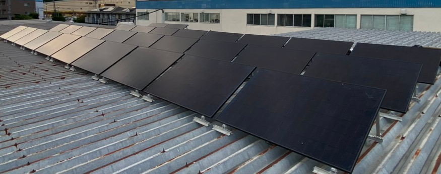 Solar power and battery system at a factory in Nagano (1)