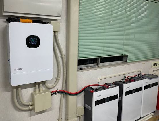 Solar power and battery system at a factory in Nagano (2)
